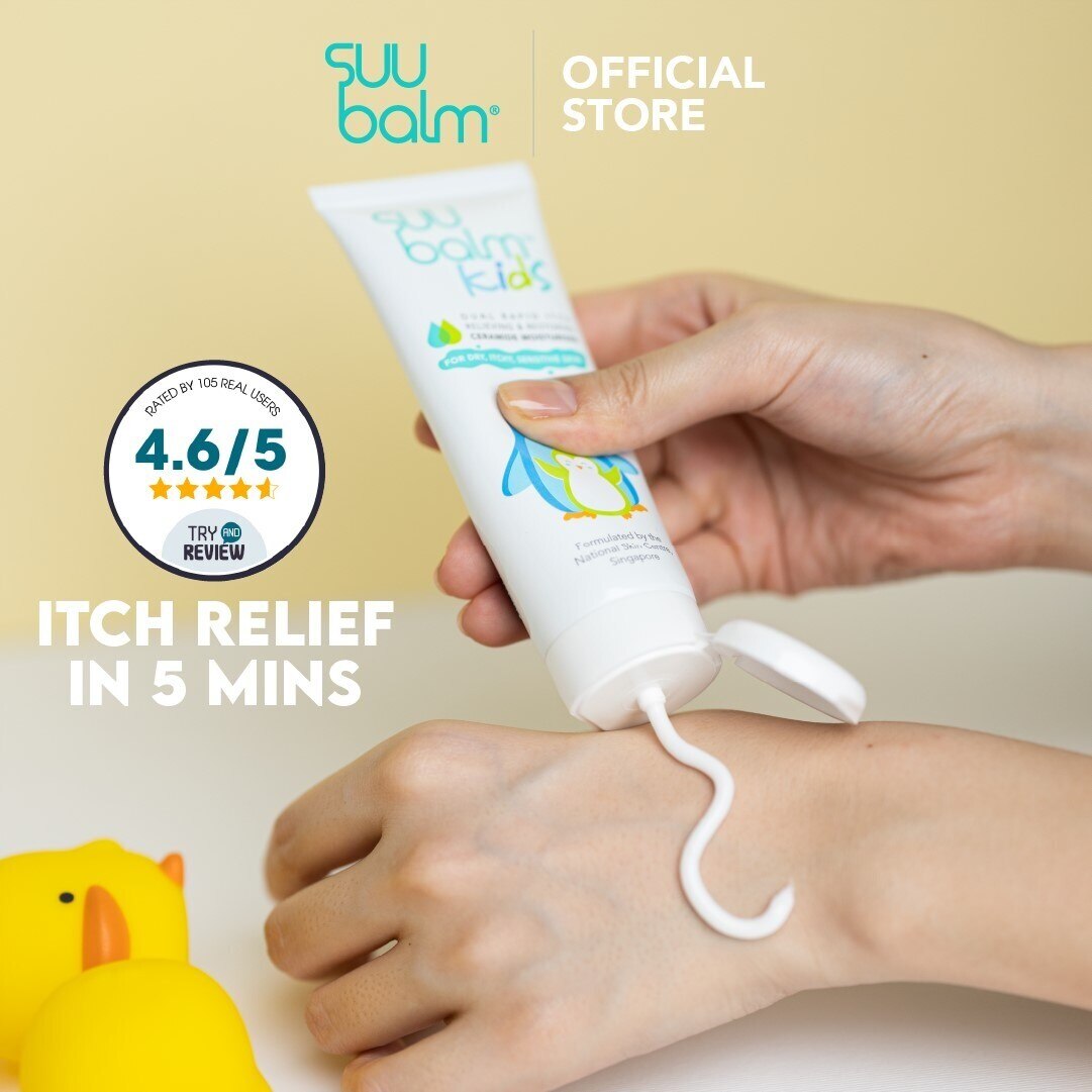 SUU BALM KIDS DUAL RAPID ITCH RELIEVING & RESTORING CERAMIDE MOISTURIZER 75ml