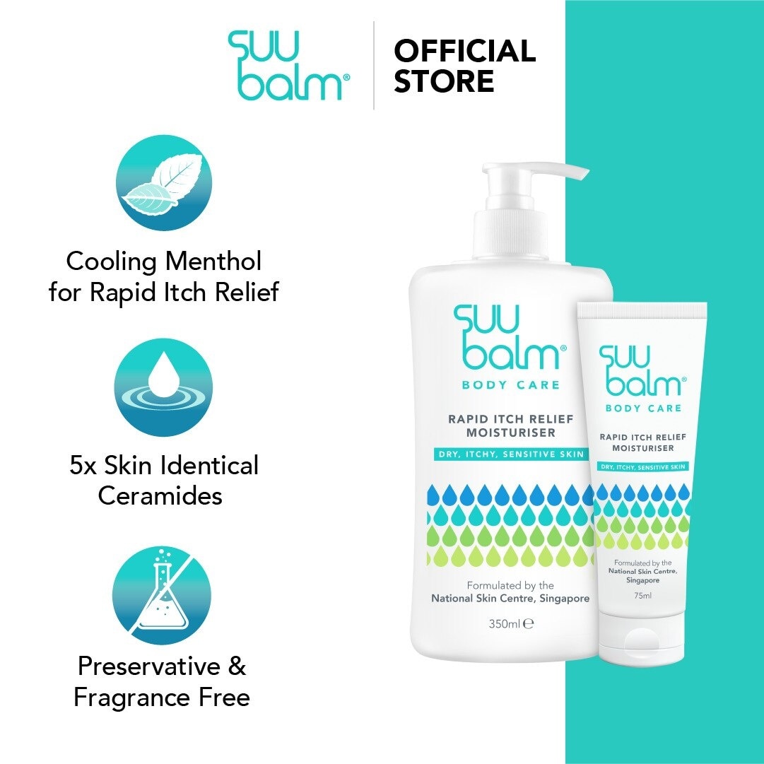 SUU BALM DUAL RAPID ITCH RELIEVING & RESTORING BODY MOISTURIZER 350ml