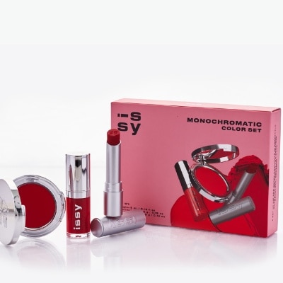 ISSY ISSY MONOCHROMATIC COLOR SET IN RED