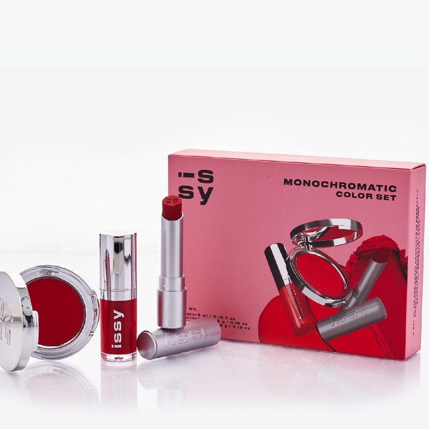 ISSY MONOCHROMATIC COLOR SET IN RED