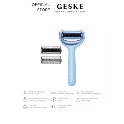 GESKE MicroNeedle Face & Body Roller  9 in 1 (Aquamarine)