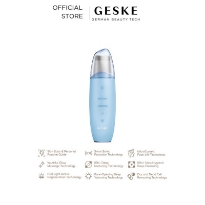 GESKE MicroCurrent Skin Scrubber & Blackhead Remover  9 in 1 Aquamarine