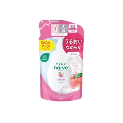 KRACIE Naive Body Wash X (Peach) Refill 360ml