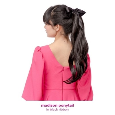 TOKYO POSH TOKYO POSH MADISON Ponytail BlackRibbon Espresso