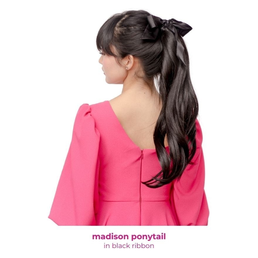 TOKYO POSH MADISON Ponytail BlackRibbon Espresso