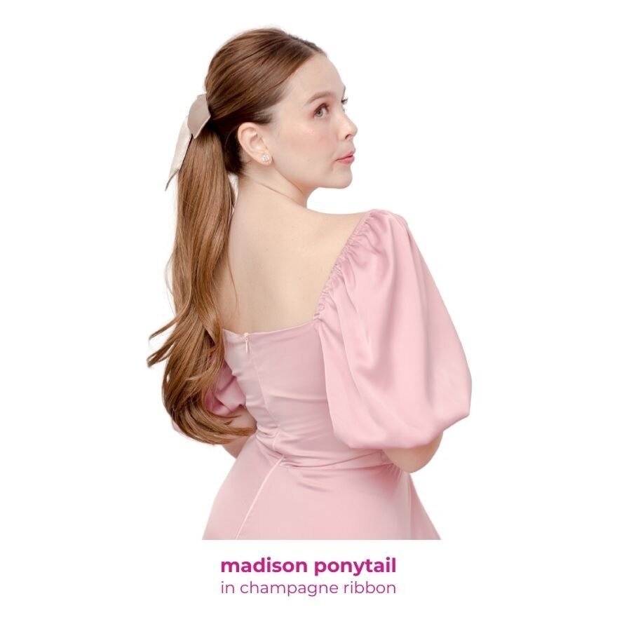 TOKYO POSH MADISON Ponytail ChampagneRibbon Macchiato