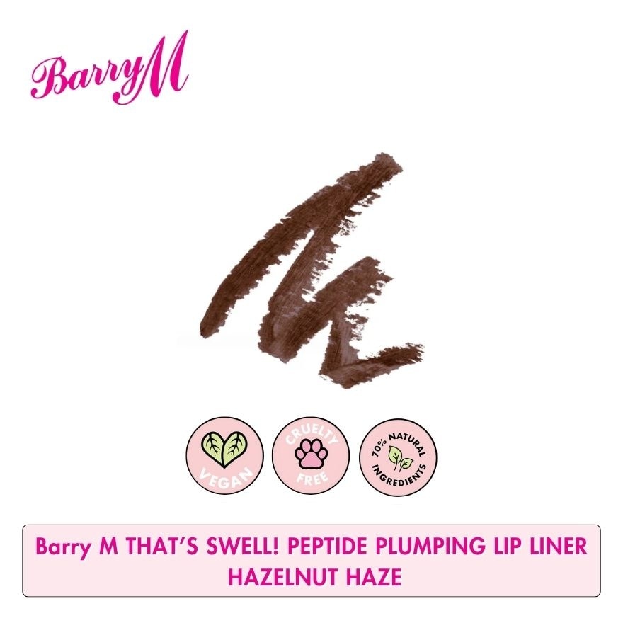 Barry M Thats Swell Peptide Plumping Lip Liner Hazelnut Haze