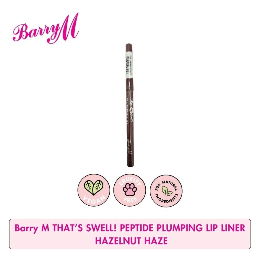 Barry M Thats Swell Peptide Plumping Lip Liner Hazelnut Haze