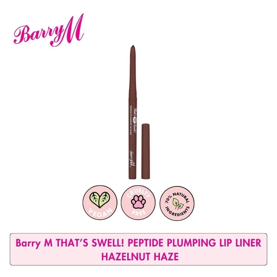 Barry M Thats Swell Peptide Plumping Lip Liner Hazelnut Haze