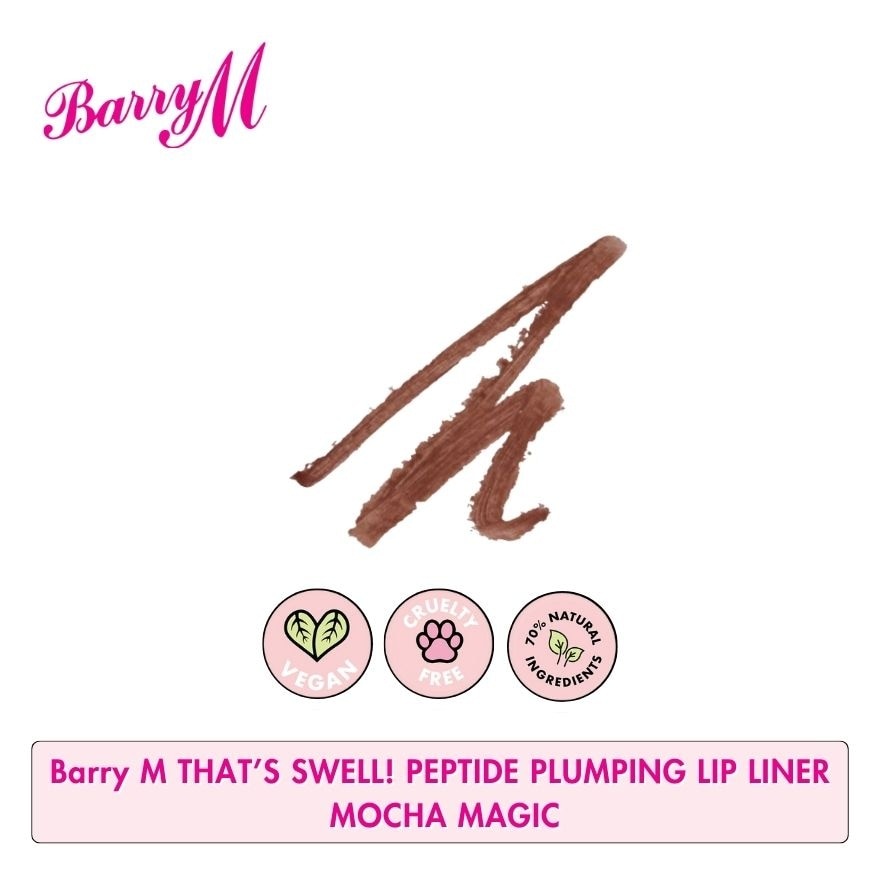 Barry M Thats Swell Peptide Plumping Lip Liner Mocha Magic