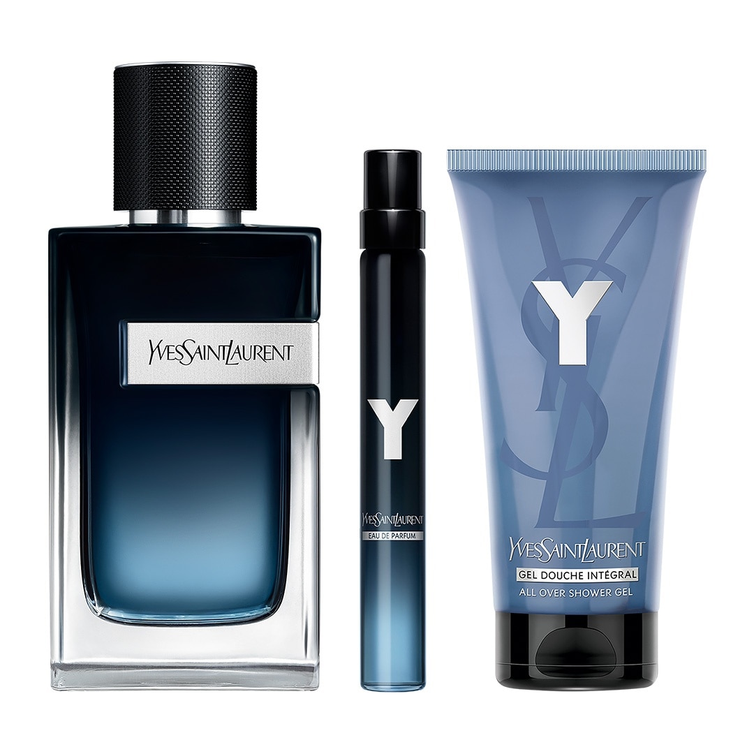 YSL Y EDP 100ML + EDP 10ML + SHOWER GEL 50ML HOLIDAY SET