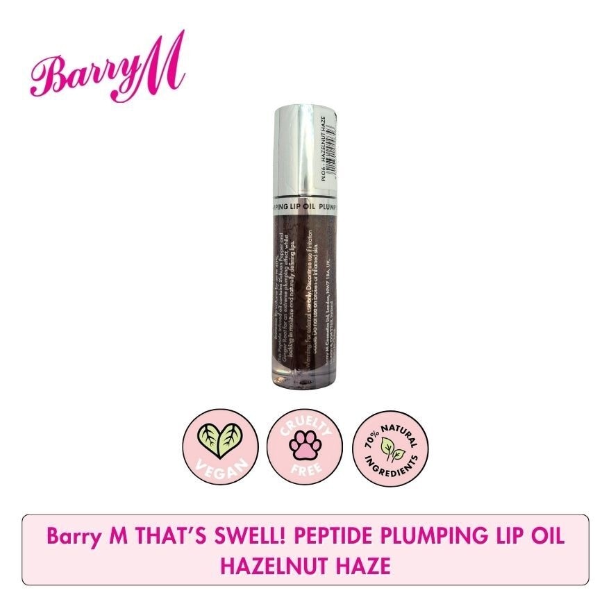 Barry M Thats Swell Peptide Plumping Lip Oil Hazelnut Haze