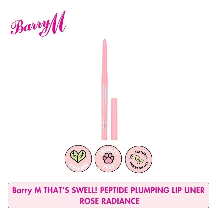 Barry M Thats Swell Peptide Plumping Lip Liner Rose Radiance