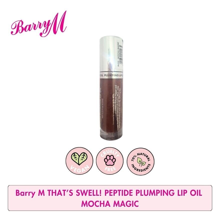 Barry M Thats Swell Peptide Plumping Lip Oil Mocha Magic