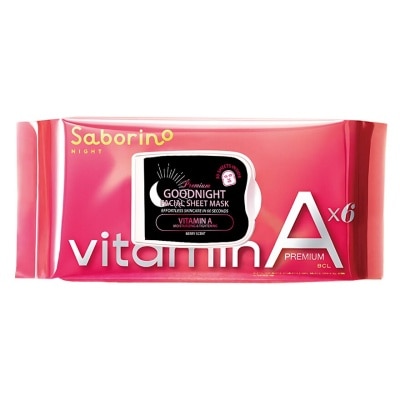 SABORINO Good Night Sheet Mask Premium Vitamin A (30 sheets)