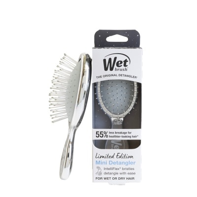 WET BRUSH Mini Detangler Festive Finish Silver 16g image