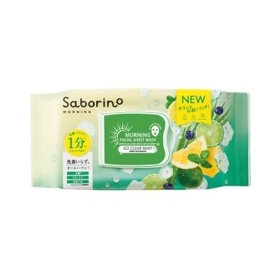SABORINO - Morning Facial Sheet Mask Ice Clear Mint (28 sheets)