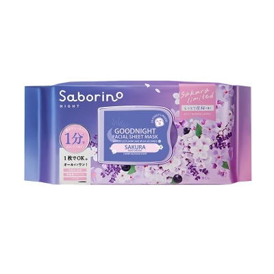 SABORINO - Good Night Facial Sheet Mask N Sakura