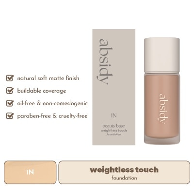 ABSIDY Beauty Base Weightless Touch Foundation 1N