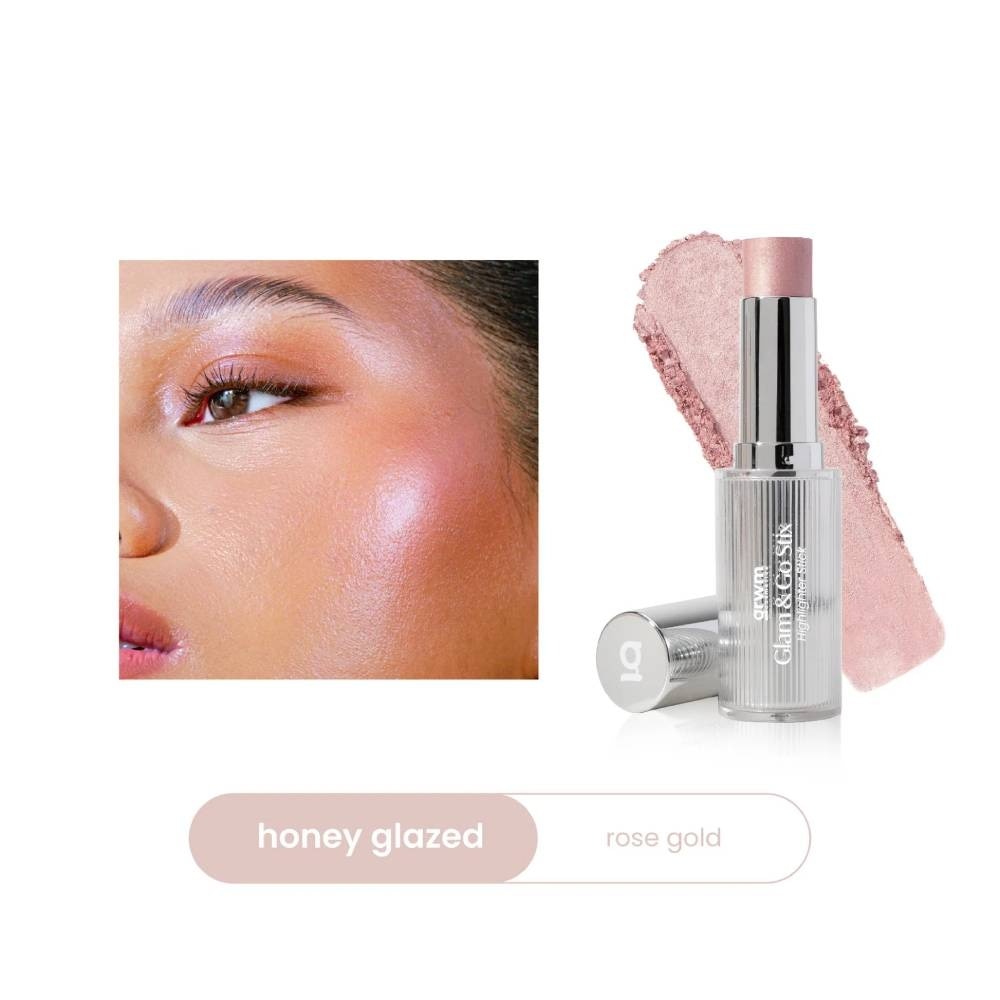 GRWM COSMETICS GLAM & GO STIX MULTIUSE HIGHLIGHTER STICK IN HONEY GLAZED 7.2 GRAMS