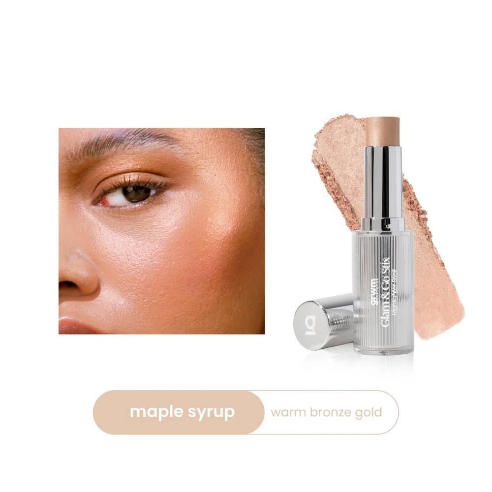 GRWM COSMETICS GLAM & GO STIX MULTIUSE HIGHLIGHTER STICK IN MAPLE SYRUP 7.2 GRAMS