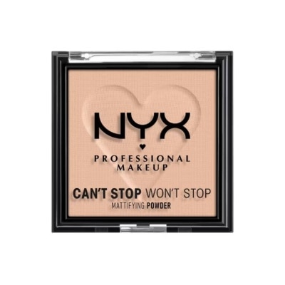 NYX - Can't Stop Won't Stop Mattifying Pressed Powder - Medium 6g image