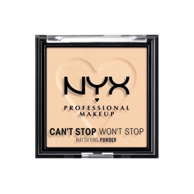NYX - Can't Stop Won't Stop Mattifying Pressed Powder - Light 6g image