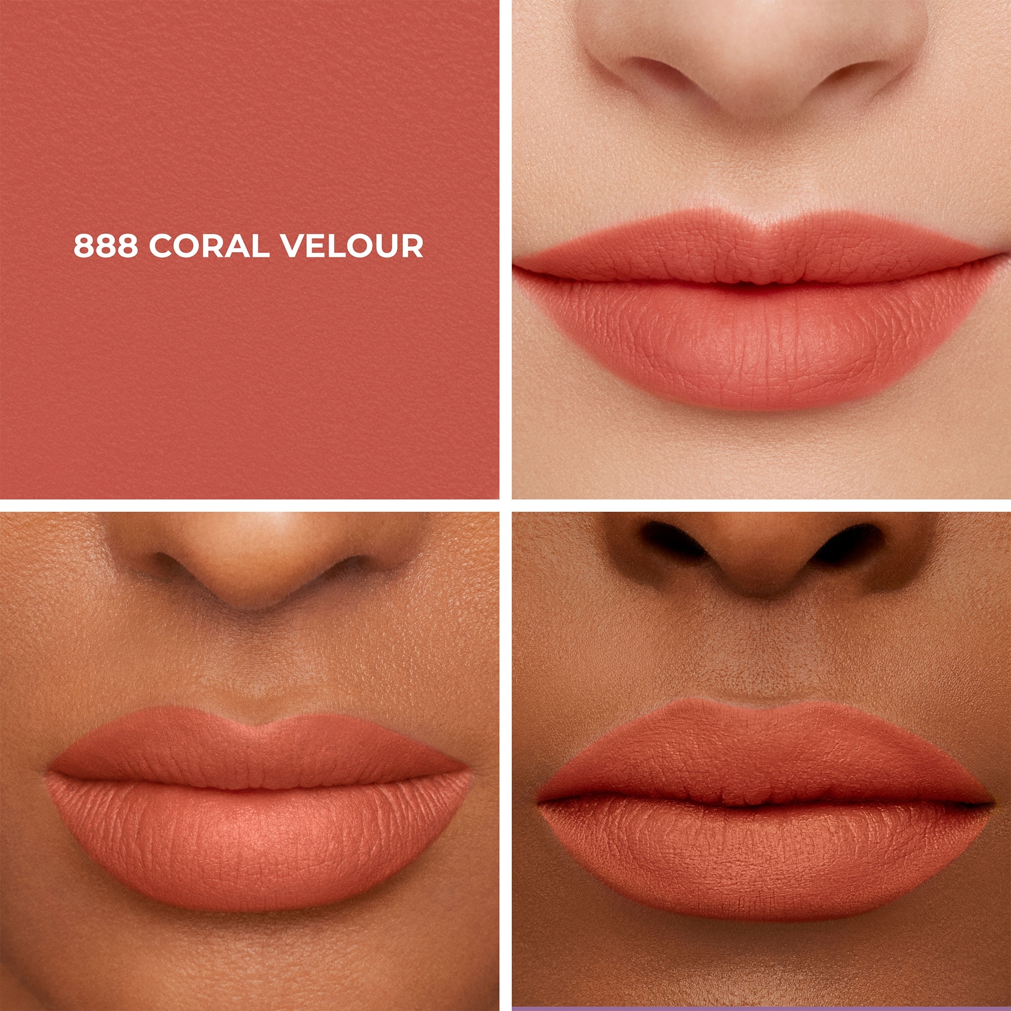 Caviar Smoothing Matte Lipstick 3.8g - 888 Coral Velour image