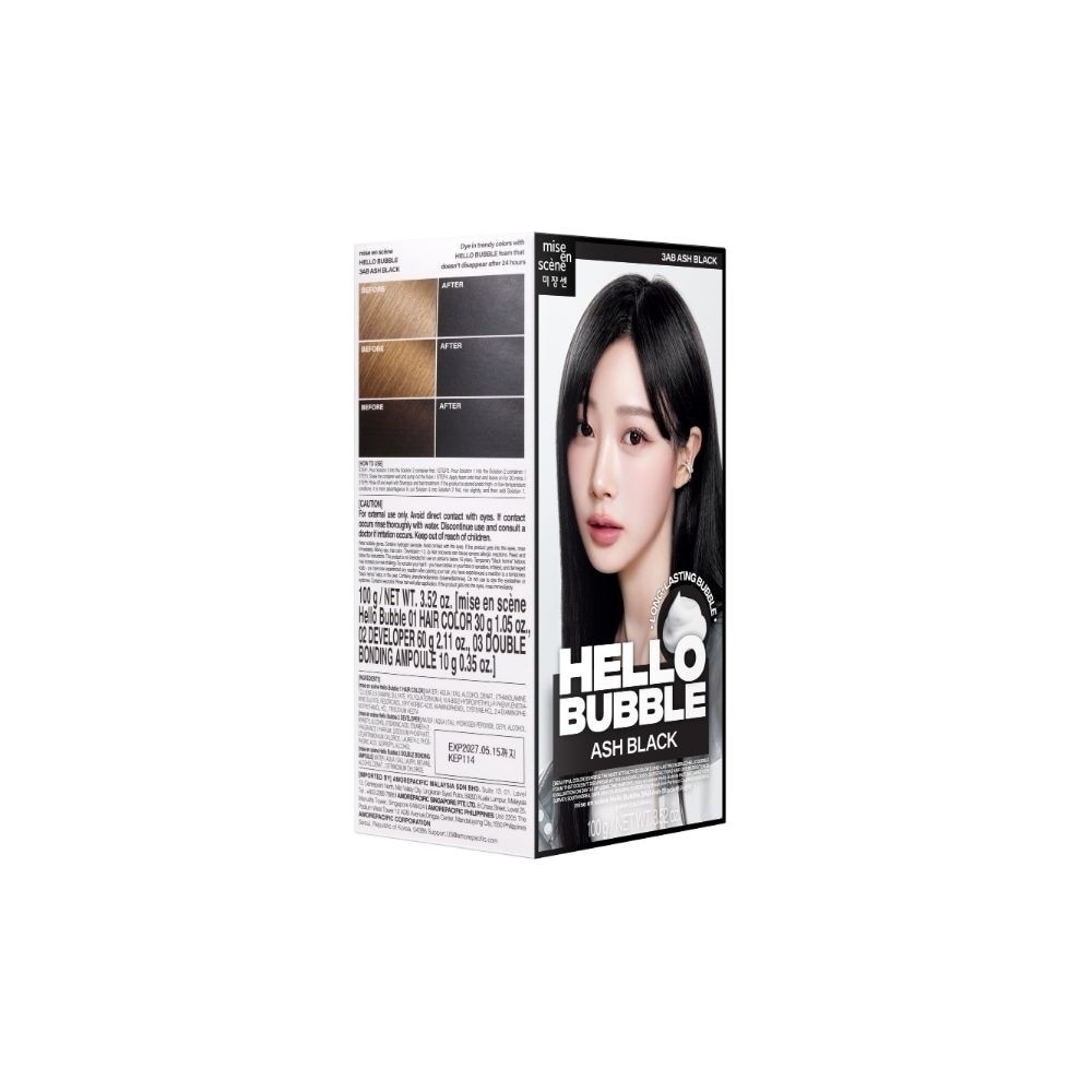 HELLO BUBBLE Ash Black 3Ab