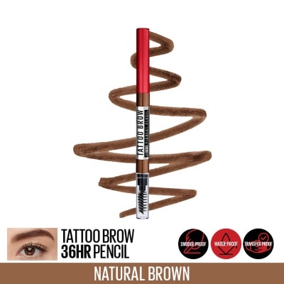 MAYBELLINE Tattoo Brow 36HR Eyebrow Pencil - Natural Brown